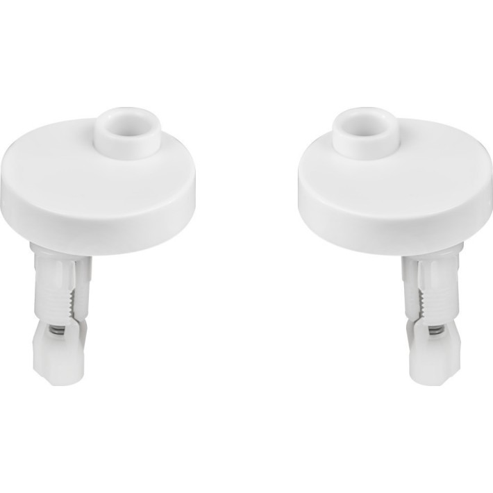 Elvit Βεργίνα D-Shape 0338 Καπάκι Λεκάνης Slim Soft Close Πλαστικό 40.5-44.5x35.6cm Λευκό