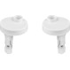 Elvit Βεργίνα D-Shape 0338 Καπάκι Λεκάνης Slim Soft Close Πλαστικό 40.5-44.5x35.6cm Λευκό