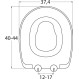Elvit Family 0340 Παιδικό Καπάκι Λεκάνης 2 σε 1 Αποσπώμενο Soft Close 40-44x37.4cm Λευκό