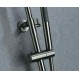 Imex Moscu BDK034 Ρυθμιζόμενη Στήλη Ντουζ με Μπαταρία 88-125cm Inox Mat
