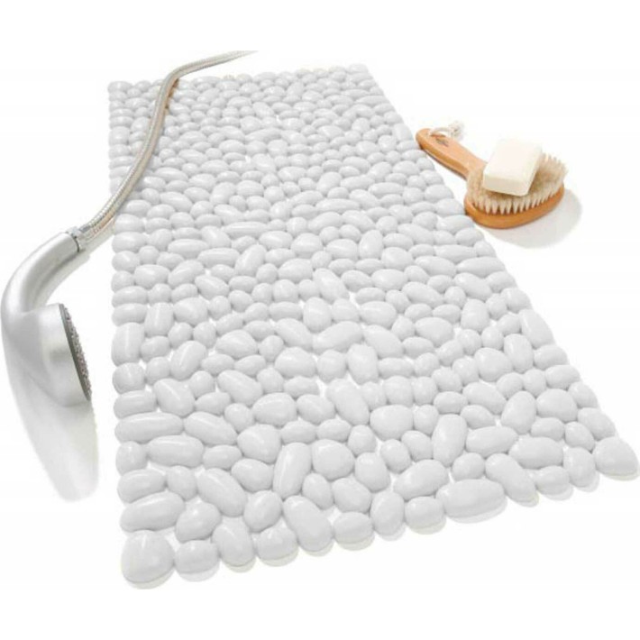 Octopus 06030.001 Αντιολισθητικό Ταπέτο 3D Stones 37,5Χ74εκ. Λευκό