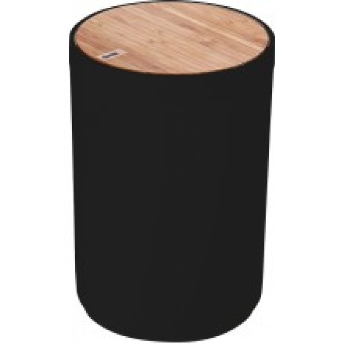 Κάδος 2180 5 lt με παλλόμενο καπάκι από Bamboo Μαύρο