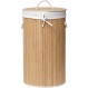 8428 Καλάθι Απλύτων Bamboo Πτυσσόμενο Στρογγυλό Φ35X60 ΕΚ.