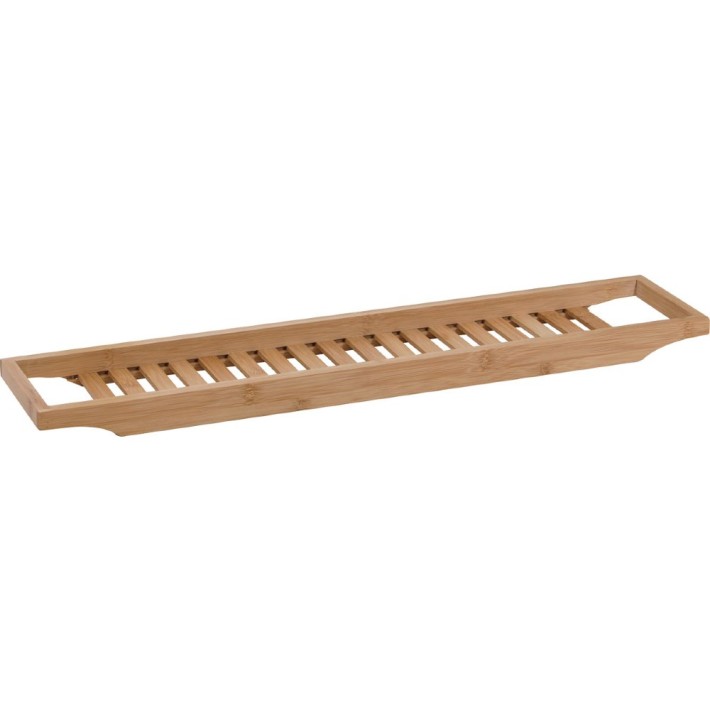 Eurocasa Επίπεδη Ραφιέρα Γέφυρα Μπάνιου 68X14,5X3,5 cm Μπαμπού