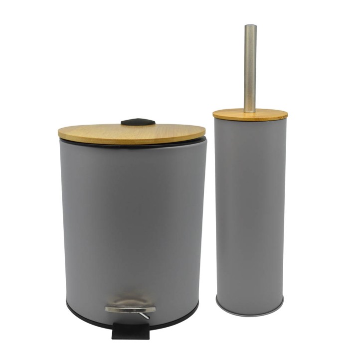 ΚΑΛΑΘΙ ΜΠΑΝΙΟΥ 5l INOX ΓΚΡΙ ΜΕ ΜΠΑΜΠΟΥ ΚΑΠΑΚΙ ANKOR