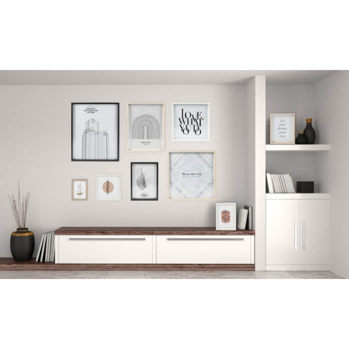 ΚΟΡΝΙΖΑ ΞΥΛΙΝΗ 50x70εκ.ΚΑΦΕ ANKOR 51033-14
