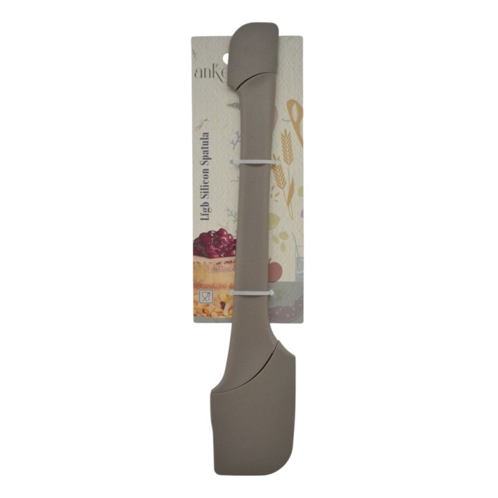 ΣΠΑΤΟΥΛΑ ΑΠΟ ΣΙΛΙΚΟΝΗ ΣΕ TAUPE ΧΡΩΜΑ 28x5,5x1εκ. ANKOR