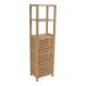 ΝΤΟΥΛΑΠΙ ΜΕ ΡΑΦΙΑ ΑΠΟ ΞΥΛΟ ΜΠΑΜΠOΥ 33x25x120εκ. ANKOR