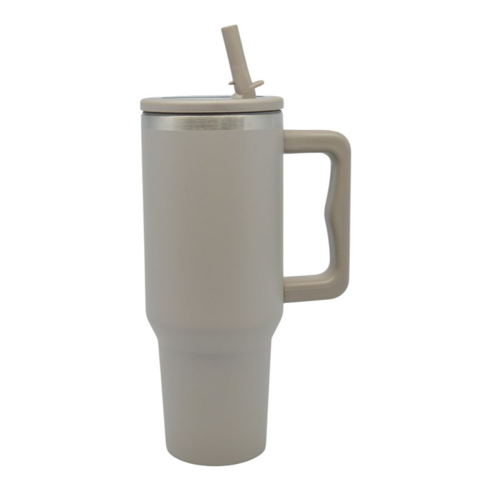 ΠΟΤΗΡΙ ΘΕΡΜΟΣ ΑΝΟΞΕΙΔΩΤΟ 1,2lt ΜΕ ΚΑΛΑΜΑΚΙ TAUPE 9,8x26εκ.ANKOR