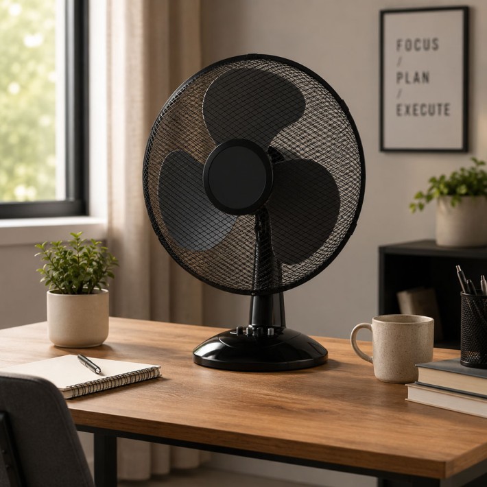 ΑΝΕΜΙΣΤΗΡΑΣ ΕΠΙΤΡΑΠΕΖΙΟΣ ANKOR 50W ΔΙΑΜΕΤΡΟΥ 40εκ. ΜΑΥΡΟΣ