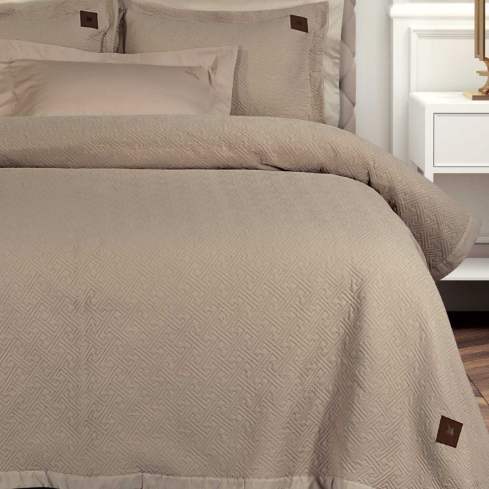 GREENWICH POLO CLUB ΚΟΥΒΕΡΛΙ KING ESSENTIAL 4452 TAUPE