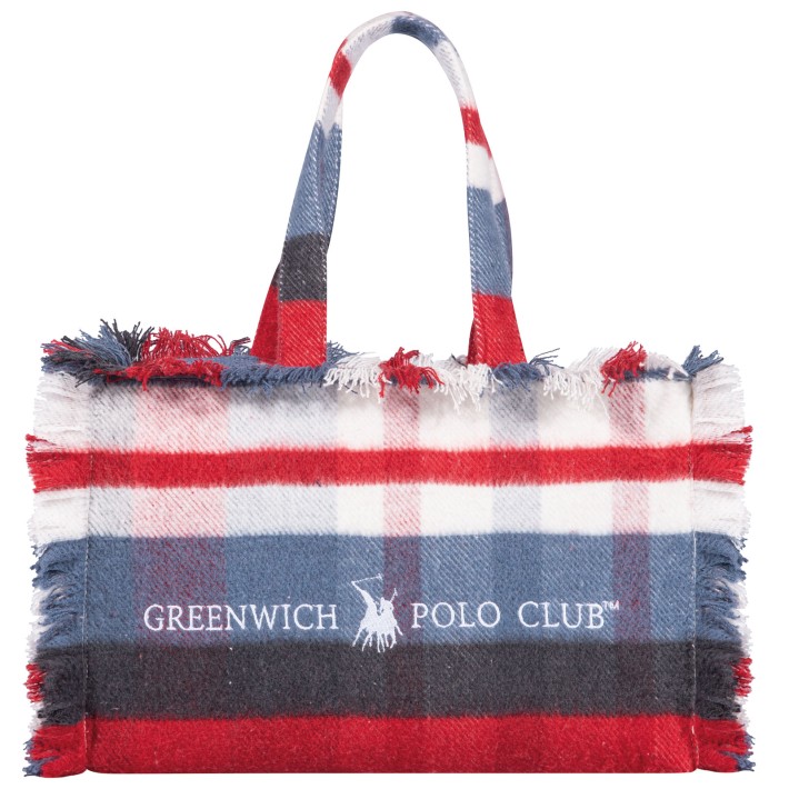 GREENWICH POLO CLUB ΡΙΧΤΑΡΙ 130X170 ΜΕ ΤΣΑΝΤΑ ΜΙΚΡΗ ESSENTIAL 2531 BLUE, RED