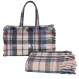 GREENWICH POLO CLUB ΡΙΧΤΑΡΙ 130X170 ΜΕ ΤΣΑΝΤΑ ΜΙΚΡΗ ESSENTIAL 2532 BLUE, ECRU