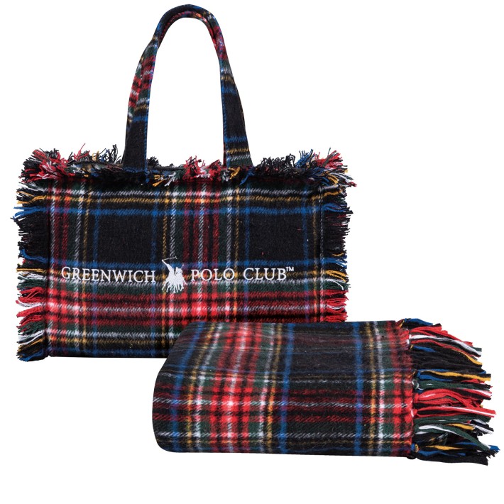 GREENWICH POLO CLUB ΡΙΧΤΑΡΙ 130X170 ΜΕ ΤΣΑΝΤΑ ΜΙΚΡΗ ESSENTIAL 2535 BLUE