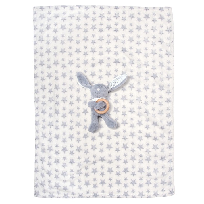 GREENWICH POLO CLUB ΚΟΥΒΕΡΤΑ FLEECE 75X100 ΒΑΒΥ 8844 BLUE, WHITE