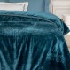 GREENWICH POLO CLUB ΚΟΥΒΕΡΤΑ VELOUR ΜΟΝΗ ESSENTIAL 3498 DARK AQUAMARINE