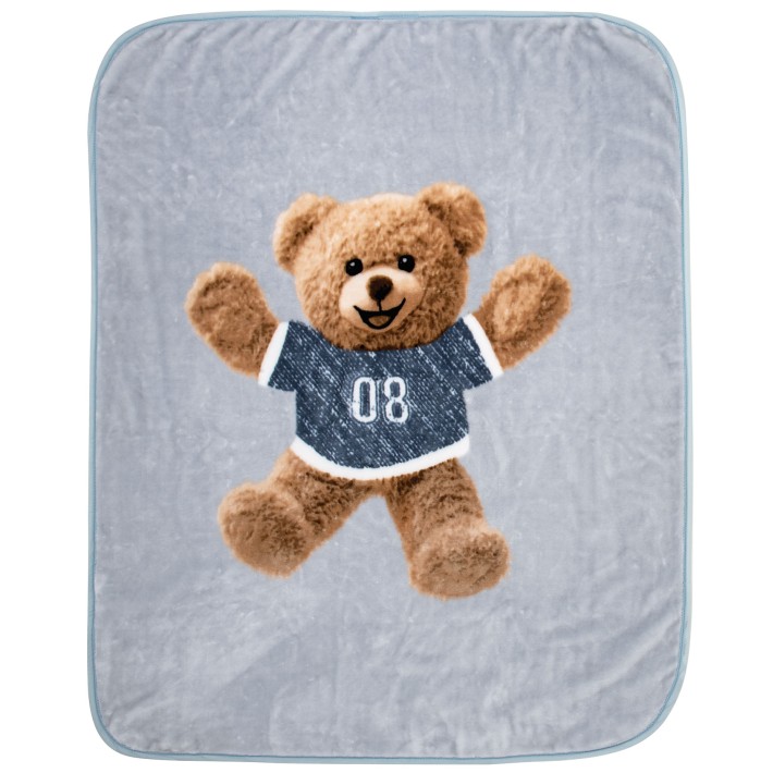 GREENWICH POLO CLUB ΚΟΥΒΕΡΤΑ VELOUR JUNIOR ESSENTIAL 8878 LIGHT BLUE