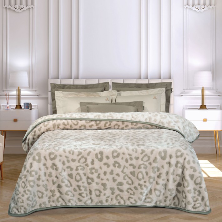 GREENWICH POLO CLUB ΚΟΥΒΕΡΤΑ VELOUR ΥΠΕΡΔΙΠΛH ESSENTIAL 4023 BEIGE