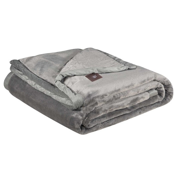 GREENWICH POLO CLUB ΚΟΥΒΕΡΤΑ VELOUR KING ESSENTIAL 3971 GREY