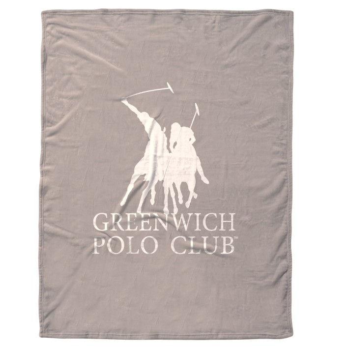 GREENWICH POLO CLUB ΚΟΥΒΕΡΤΑ FLEECE 160X220 3490 TAUPE