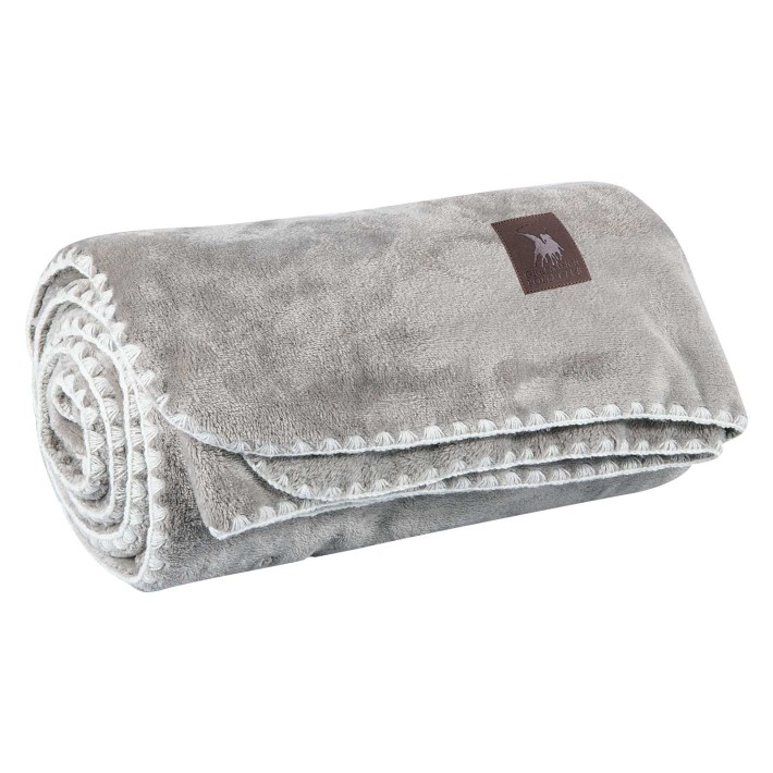 GREENWICH POLO CLUB ΚΟΥΒΕΡΤΑ ΚΑΝΑΠΕ FLEECE 130Χ170 ESSENTIAL 4439 GREY