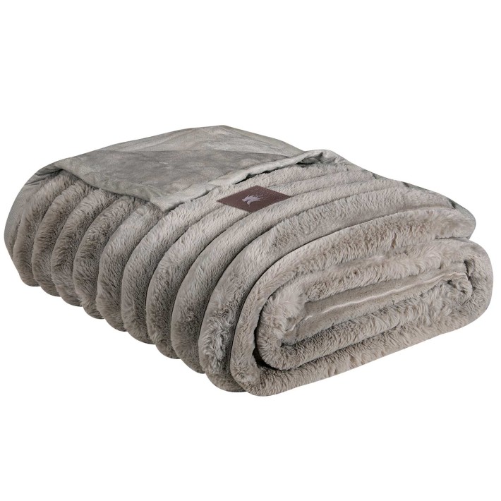 GREENWICH POLO CLUB ΚΟΥΒΕΡΤΑ FAUX FUR ΥΠΕΡΔΙΠΛΗ PREMIUM 3831 TAUPE