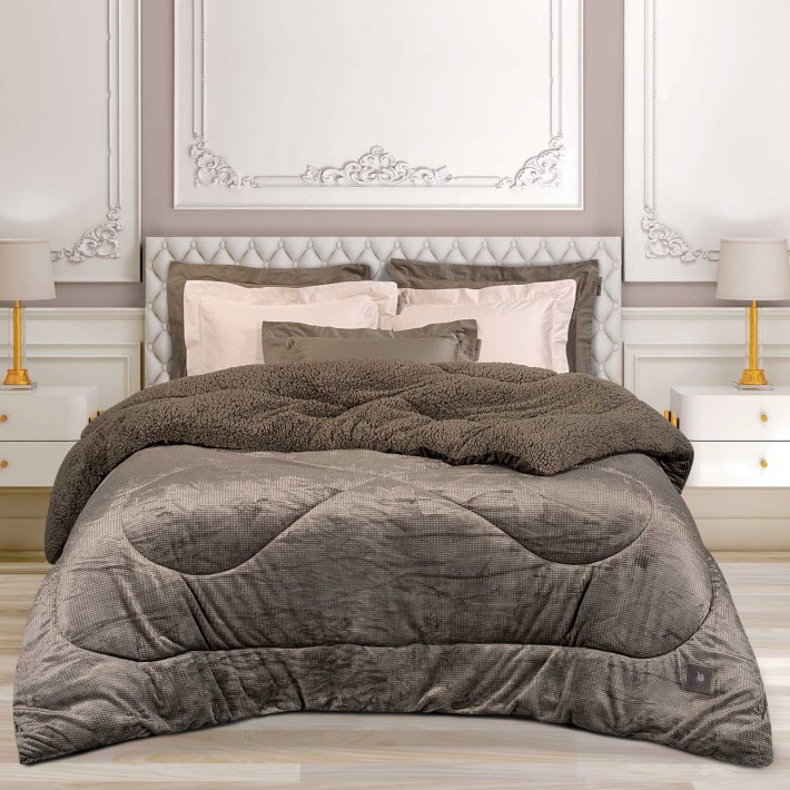 GREENWICH POLO CLUB ΚΟΥΒΕΡΤΟΠΑΠΛΩΜΑ ΥΠΕΡΔΙΠΛΟ ESSENTIAL 3958 TAUPE