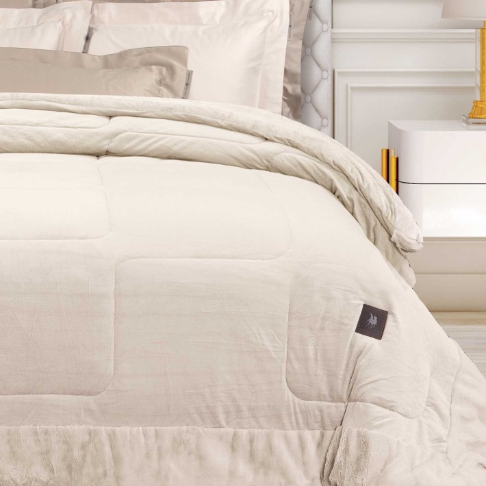 GREENWICH POLO CLUB ΚΟΥΒΕΡΤΟΠΑΠΛΩΜΑ VELVET KING PREMIUM 3965 IVORY