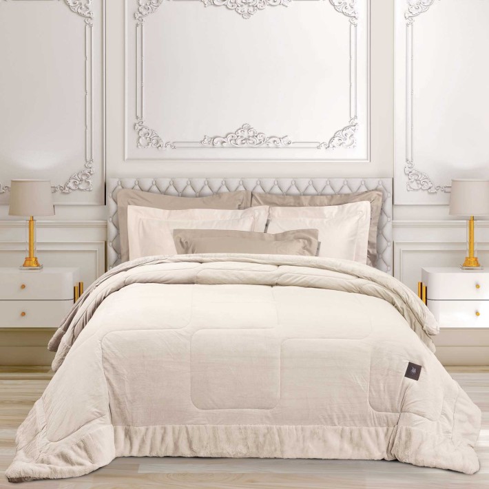 GREENWICH POLO CLUB ΚΟΥΒΕΡΤΟΠΑΠΛΩΜΑ VELVET KING PREMIUM 3965 IVORY