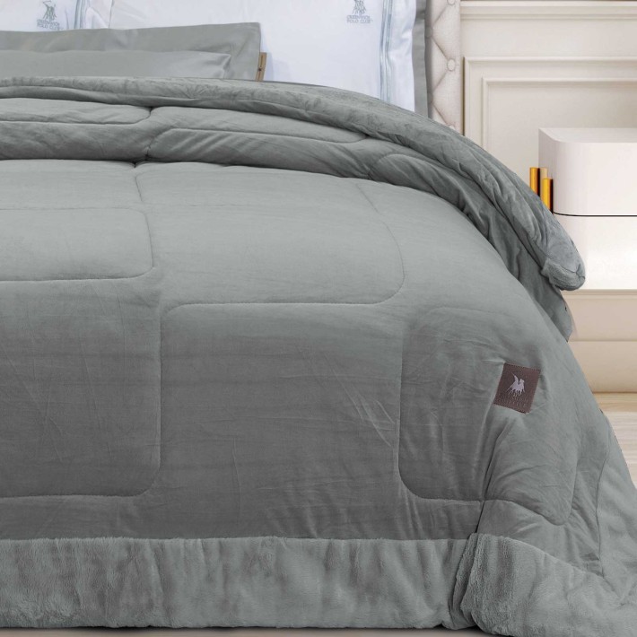 GREENWICH POLO CLUB ΚΟΥΒΕΡΤΟΠΑΠΛΩΜΑ VELVET KING PREMIUM 3967 GREY