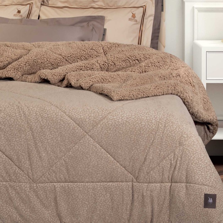 GREENWICH POLO CLUB ΚΟΥΒΕΡΤΟΠΑΠΛΩΜΑ KING SHERPA ESSENTIAL 4437 TAUPE