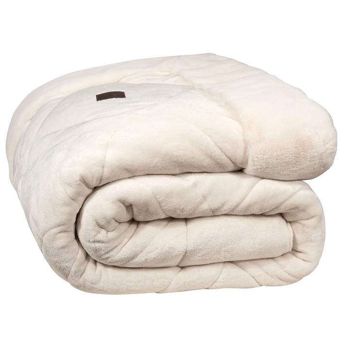GREENWICH POLO CLUB ΚΟΥΒΕΡΤΟΠΑΠΛΩΜΑ RABBIT FAUX FUR PREMIUM 4461 IVORY