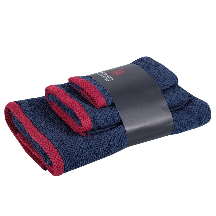 GREENWICH POLO CLUB ΣΕΤ ΠΕΤΣΕΤΕΣ 3 ΤΕΜΑΧΙΩΝ COZY 4103 BLUE