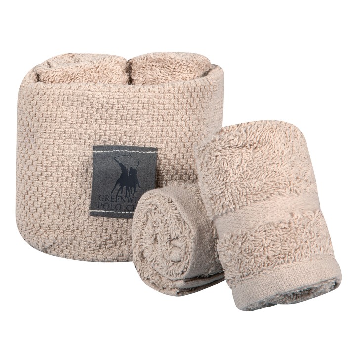 GREENWICH POLO CLUB ΣΕΤ ΠΕΤΣΕΤΕΣ 4 ΤΕΜΑΧΙΩΝ ESSENTIAL 4145 TAUPE