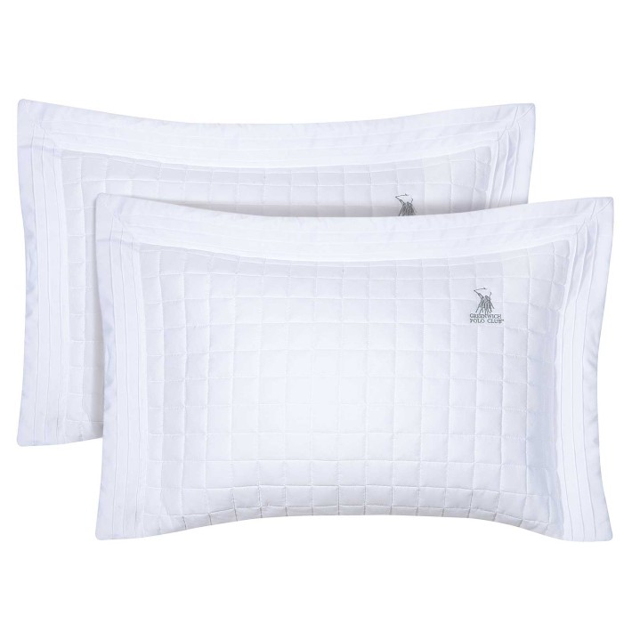 GREENWICH POLO CLUB ΖΕΥΓΟΣ ΜΑΞΙΛΑΡΟΘΗΚΕΣ CLASSIC 2354 WHITE