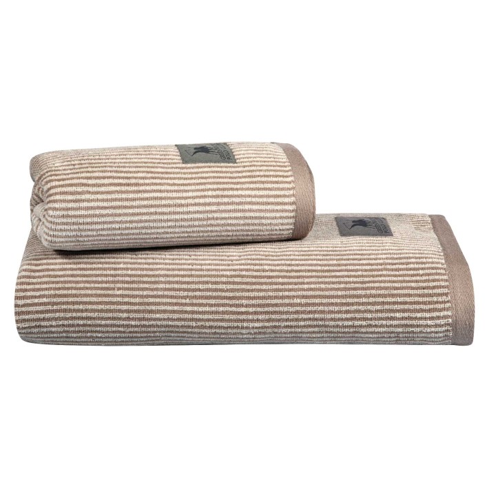 GREENWICH POLO CLUB ΠΕΤΣΕΤΑ ΜΠΑΝΙΟΥ 80Χ150 LOFT 4140 BEIGE, TAUPE