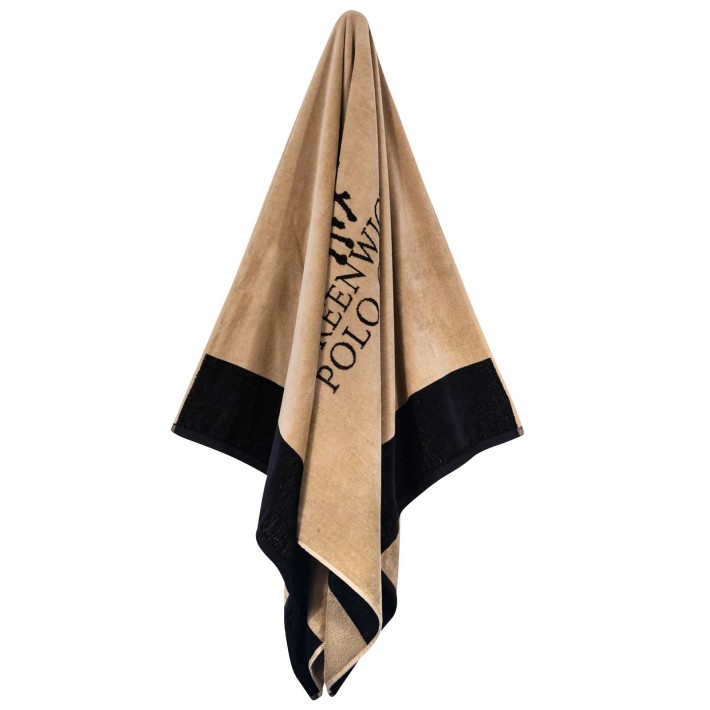 GREENWICH POLO CLUB ΠΕΤΣΕΤΑ ΘΑΛΑΣΣΗΣ 90Χ170 4046 BLACK, TAUPE