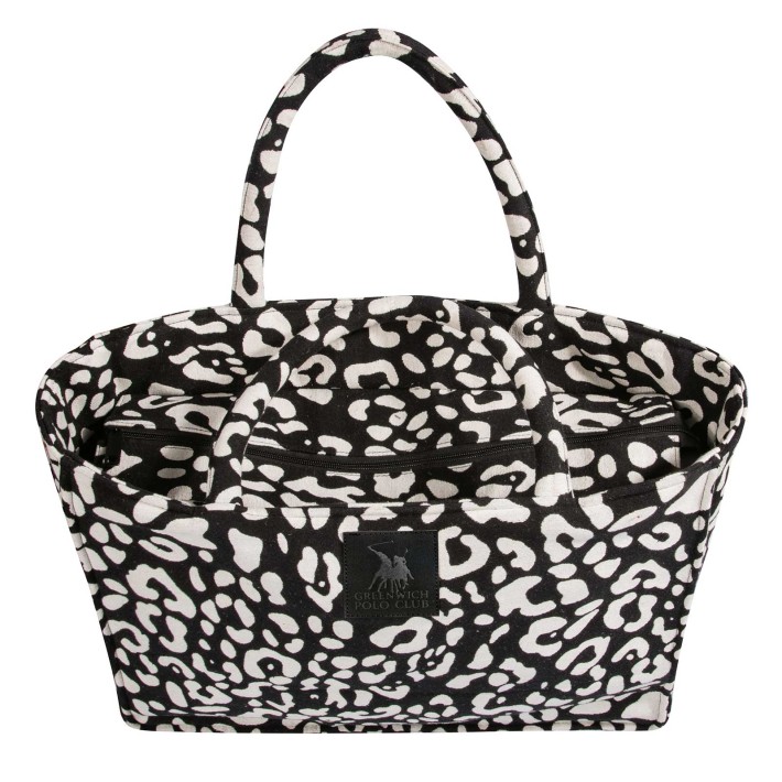 GREENWICH POLO CLUB ΤΣΑΝΤΑ ΘΑΛΑΣΣΗΣ 46X36 ESSENTIAL 4059 BLACK, TAUPE