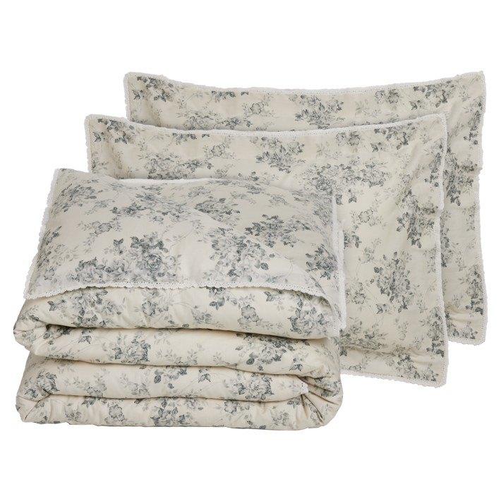 DAS HOME ΠΑΠΛΩΜΑΤΟΘΗΚΗ ΣΕΤ ΥΠΕΡΔΙΠΛΗ PRESTIGE 1712 GREY, IVORY