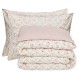 DAS HOME ΣΕΤ ΠΑΠΛΩΜΑΤΟΘΗΚΗ ΜΟΝΗ HAPPY FLANNEL 9700 ECRU, PINK