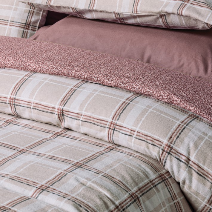 DAS HOME ΣΕΤ ΠΑΠΛΩΜΑΤΟΘΗΚΗ ΜΟΝΗ HAPPY FLANNEL 9701 TAUPE
