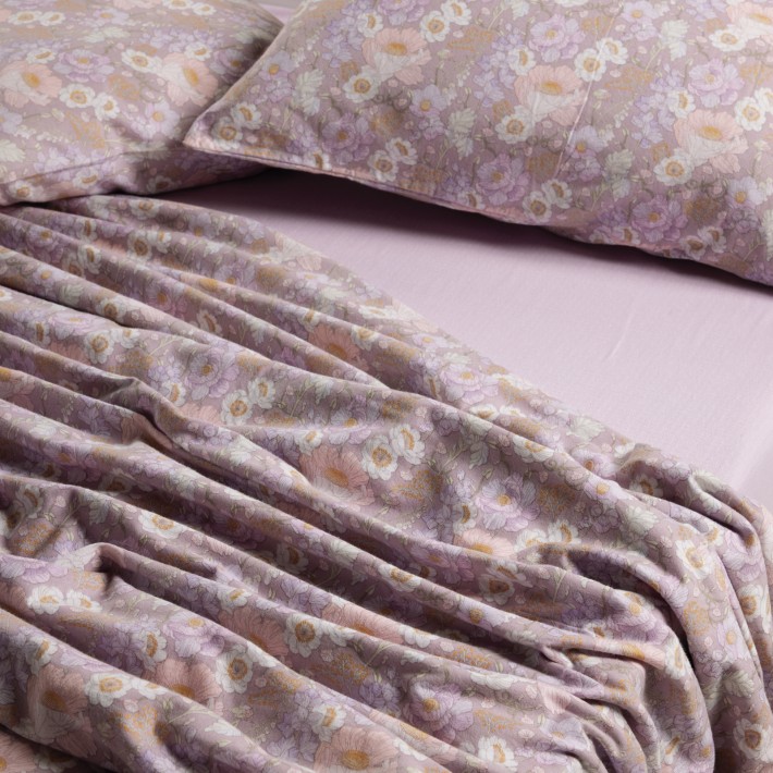 DAS HOME ΣΕΤ ΠΑΠΛΩΜΑΤΟΘΗΚΗ ΥΠΕΡΔΙΠΛΗ HAPPY FLANNEL 9682 GREY, LILAC