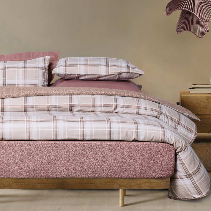 DAS HOME ΣΕΤ ΠΑΠΛΩΜΑΤΟΘΗΚΗ ΥΠΕΡΔΙΠΛΗ HAPPY FLANNEL 9701 TAUPE