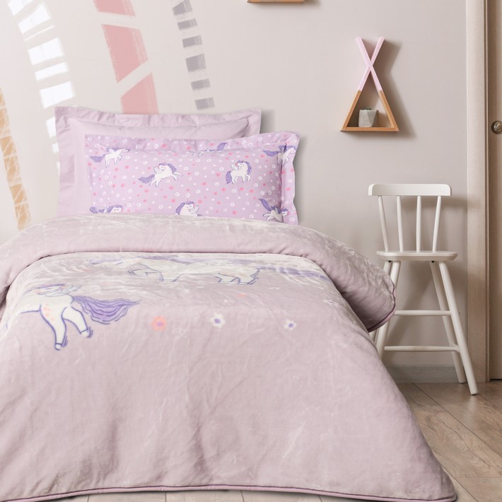 DAS KIDS ΚΟΥΒΕΡΤΑ VELOUR 160X220 4988 LILAC