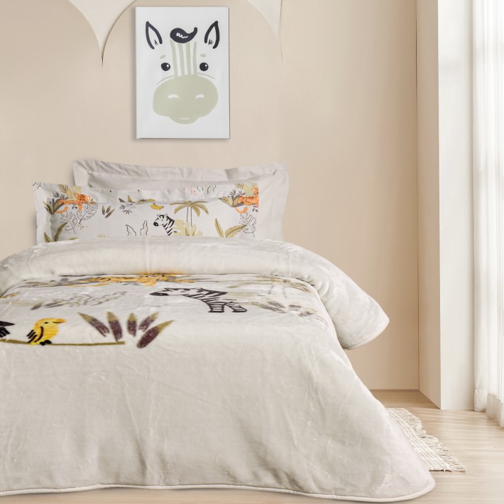 DAS KIDS ΚΟΥΒΕΡΤΑ VELOUR 160X220 4992 MULTICOLOR