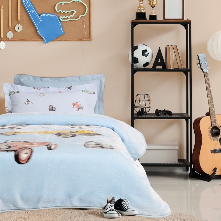 DAS KIDS ΚΟΥΒΕΡΤΑ VELOUR 160X220 4993 MULTICOLOR