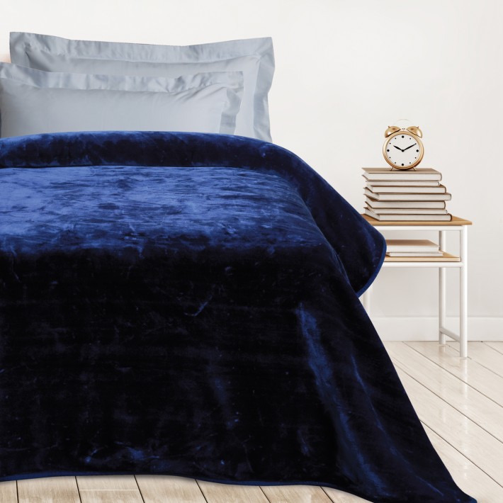 DAS KIDS ΚΟΥΒΕΡΤΑ VELOUR MONH 0292 BLUE