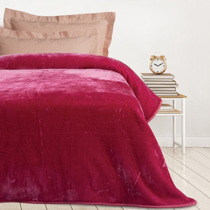 DAS KIDS ΚΟΥΒΕΡΤΑ VELOUR MONH 0294 PINK