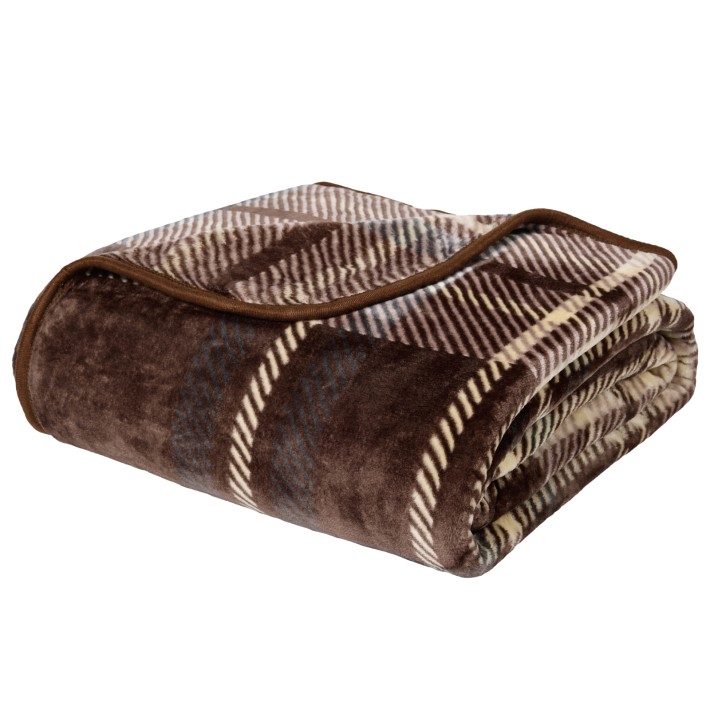 DAS HOME ΚΟΥΒΕΡΤΑ VELOUR MONH 1384 BROWN