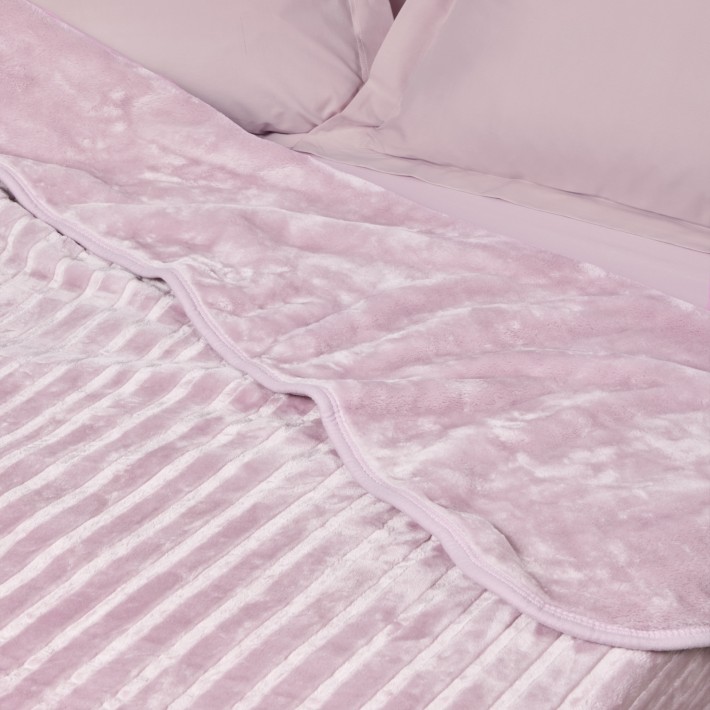 DAS HOME ΚΟΥΒΕΡΤΑ VELOUR ΥΠΕΡΔΙΠΛΗ 1383 DUSTY PINK